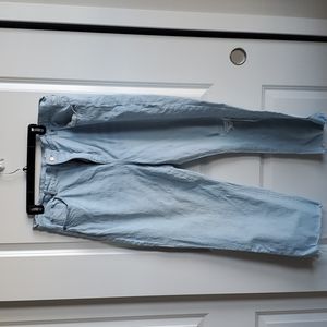 Loft, size 18 Straight Crop Jeans.